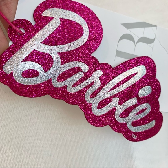 [🌟 PRICE FIRM] ZARA Barbie Striped Swimsuit Graphic T-Shirt Short Sleeves Tee - Picture 5 of 10